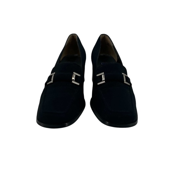 KAREN SCOTT DEIDRE II Navy Blue Block Heels Size 8 1/2 Women’s - Picture 1 of 11